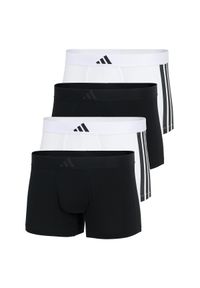 Adidas - Bokserki Active Flex Cotton 3 Stripes 4 pak. Kolor: wielokolorowy. Materiał: bawełna, elastan
