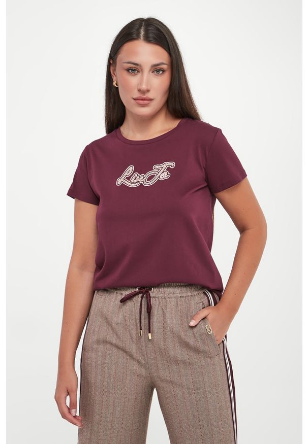 Liu Jo - T-shirt damski z logo LIU JO