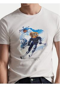 Polo Ralph Lauren T-Shirt 710P07343001 Biały Regular Fit. Typ kołnierza: polo. Kolor: biały. Materiał: bawełna #5