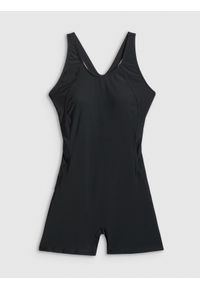 4f - 4F Kostium kąpielowy jednoczęściowy damski - czarny XL. Kolor: czarny. Materiał: materiał #1
