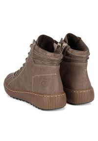 Rieker Trzewiki Z6630-24 Brązowy. Kolor: brązowy. Materiał: materiał #6