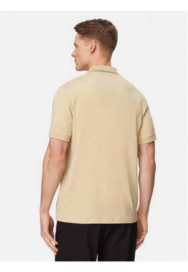 Karl Lagerfeld - KARL LAGERFELD Polo 745021 562221 Beżowy Regular Fit. Typ kołnierza: polo. Kolor: beżowy. Materiał: bawełna