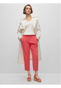 BOSS - Boss Spodnie materiałowe Tapiah 50490037 Różowy Relaxed Fit. Kolor: różowy. Materiał: syntetyk