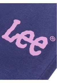 Lee Spodnie dresowe Wobbly Graphic LEG5097 Niebieski Regular Fit. Kolor: niebieski. Materiał: bawełna