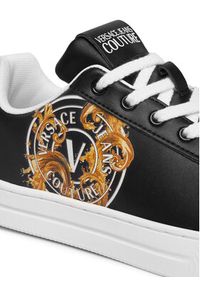 Versace Jeans Couture Sneakersy 80VA3SK3 ZPB73 899 Czarny. Kolor: czarny. Materiał: skóra #4