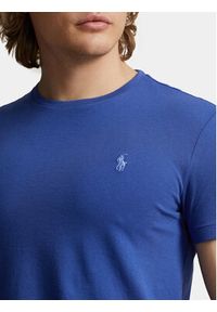 Polo Ralph Lauren T-Shirt 710671438353 Niebieski Custom Slim Fit. Typ kołnierza: polo. Kolor: niebieski. Materiał: bawełna #4
