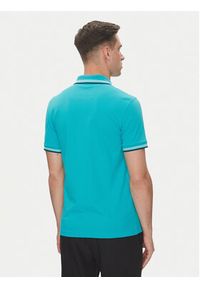 BOSS Polo Paul 50506193 Turkusowy Slim Fit. Typ kołnierza: polo. Kolor: turkusowy. Materiał: bawełna #3