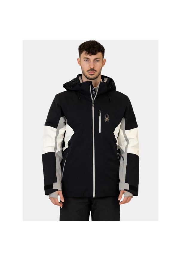 Kurtka Narciarska Męska Spyder Epiphany. Kolor: wielokolorowy, szary, biały, czarny. Materiał: materiał. Sezon: zima. Sport: narciarstwo