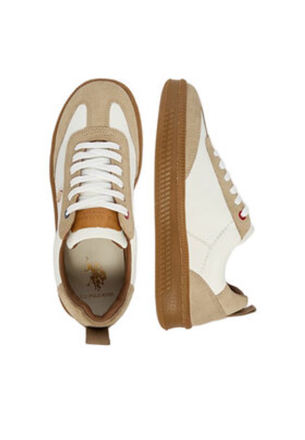 U.S. Polo Assn. Sneakersy EO-YANA001W/6SL1 Biały. Kolor: biały. Materiał: skóra