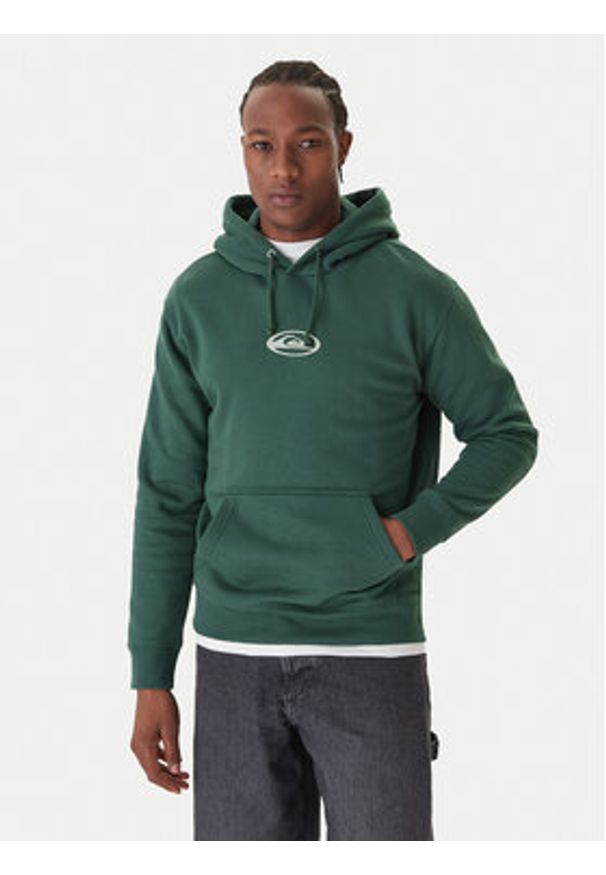 Quiksilver Bluza Salt Water Graphic EQYFT05126 Zielony Comfort Fit. Kolor: zielony. Materiał: bawełna