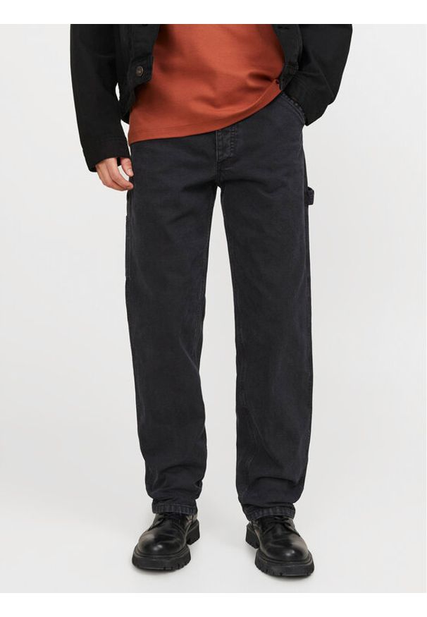 Jack & Jones Jeansy Eddie 12252802 Czarny Loose Fit. Kolor: czarny