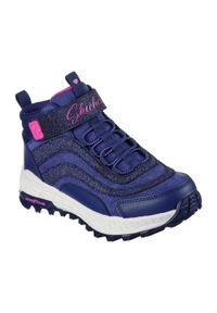 skechers - Buty na co dzień młodzieżowe SKECHERS FUSE TREAD skóra wysokie. Okazja: na co dzień. Kolor: fioletowy. Materiał: skóra. Model: Skechers Sport. Sport: turystyka piesza