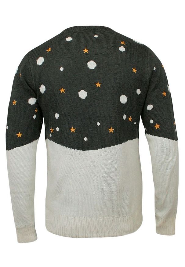 Sweter Świąteczny z Elfem, Śmieszny, Na Prezent, Pompony, Męski - Brave Soul. Materiał: akryl. Styl: wizytowy