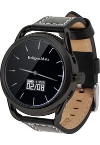 Krüger&Matz - Smartwatch Kruger&Matz Hybrid KM0419B Czarny (KM0419B). Rodzaj zegarka: smartwatch. Kolor: czarny #1