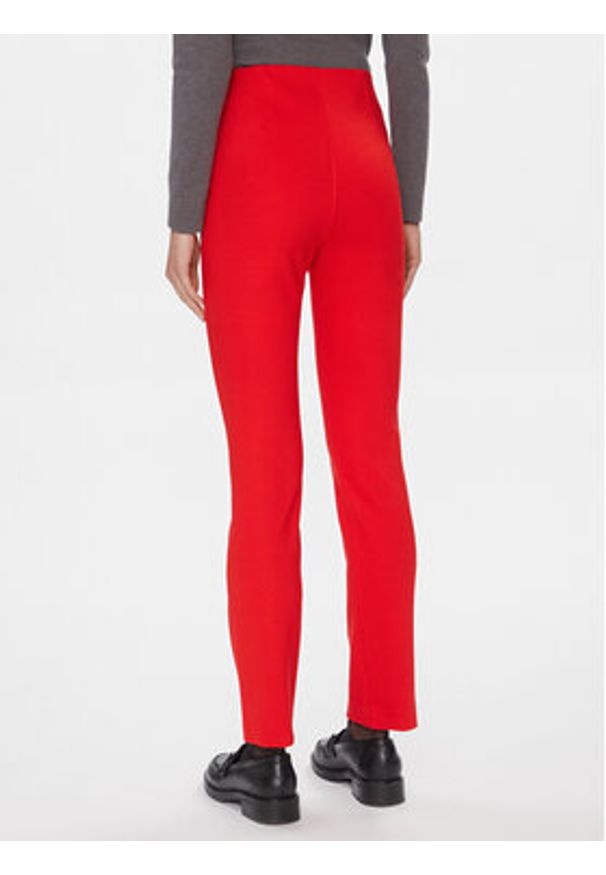 TOMMY HILFIGER - Tommy Hilfiger Spodnie materiałowe Elevated WW0WW39721 Czerwony Slim Fit. Kolor: czerwony. Materiał: wiskoza