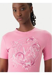 Versace Jeans Couture Sukienka codzienna 80HAOE01 CJ02E Różowy Slim Fit. Okazja: na co dzień. Kolor: różowy. Materiał: bawełna. Typ sukienki: proste. Styl: casual #4