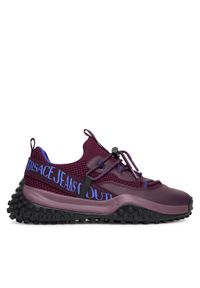 Versace Jeans Couture Sneakersy 79YA3SN2 ZSD01 Bordowy. Kolor: czerwony. Materiał: materiał