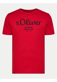 s.Oliver T-Shirt 2139909 Czerwony Regular Fit. Kolor: czerwony. Materiał: bawełna