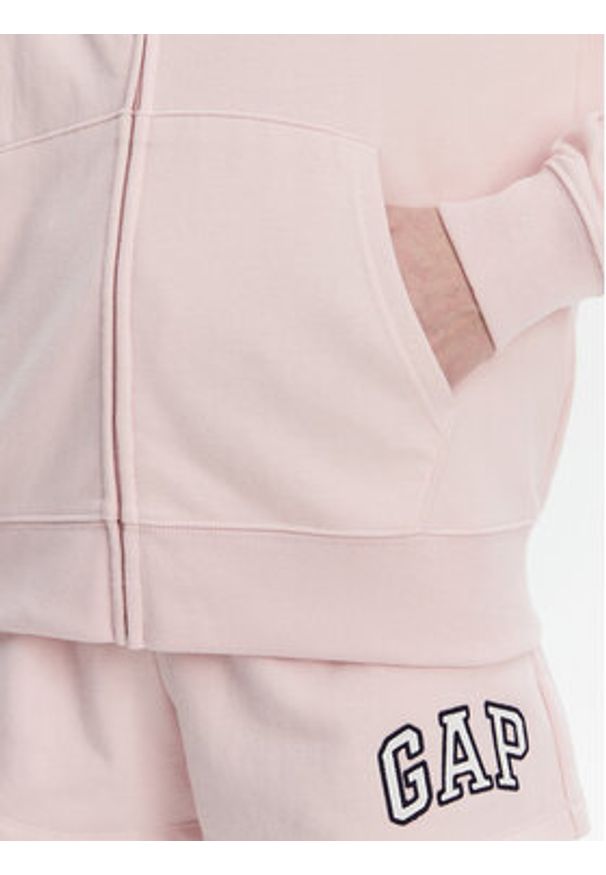GAP - Gap Bluza 727433-05 Różowy Relaxed Fit. Kolor: różowy. Materiał: bawełna