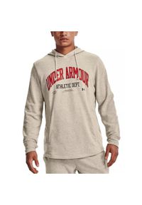 Bluza męska z kapturem Under Armour Rival Try Athlc Dept Hd. Typ kołnierza: kaptur. Kolor: beżowy