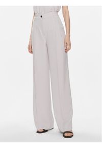 Calvin Klein Spodnie materiałowe K20K206774 Szary Wide Leg. Kolor: szary. Materiał: syntetyk