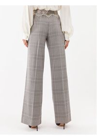 TwinSet - TWINSET Spodnie materiałowe 232TP2633 Szary Relaxed Fit. Kolor: szary. Materiał: materiał, syntetyk #4