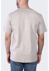Koszulka sportowa męska T-shirt Carhartt Heavyweight Pocket K87. Kolor: beżowy