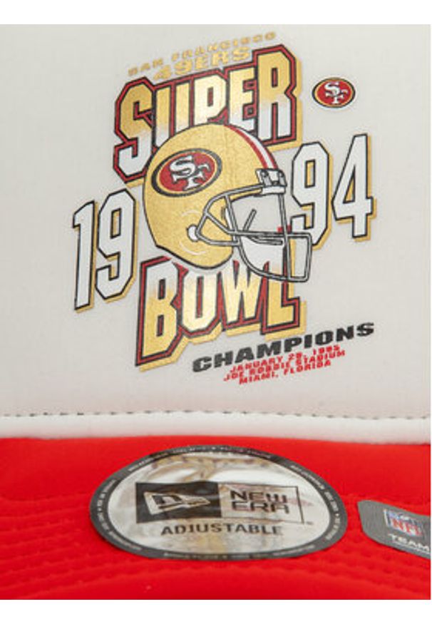 New Era Czapka z daszkiem San Francisco 49Ers Superbowl 60595295 Biały. Kolor: biały. Materiał: poliamid, nylon