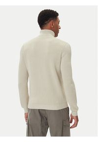 Aeronautica Militare Golf 252MA1583UL00903 Beżowy Regular Fit. Typ kołnierza: golf. Kolor: beżowy. Materiał: wełna, bawełna #4