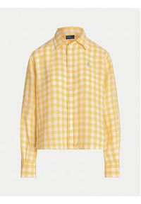 Polo Ralph Lauren Koszula 211935130004 Żółty Relaxed Fit. Typ kołnierza: polo. Kolor: żółty. Materiał: len #4