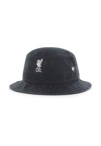 47 Brand - 47brand Kapelusz EPL Liverpool kolor czarny bawełniany. Kolor: czarny. Materiał: bawełna #1