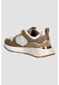 Michael Kors - MICHAEL KORS Logowane sneakersy damskie Theo Trainer, Rozmiar 37. Okazja: na co dzień. Kolor: brązowy #5