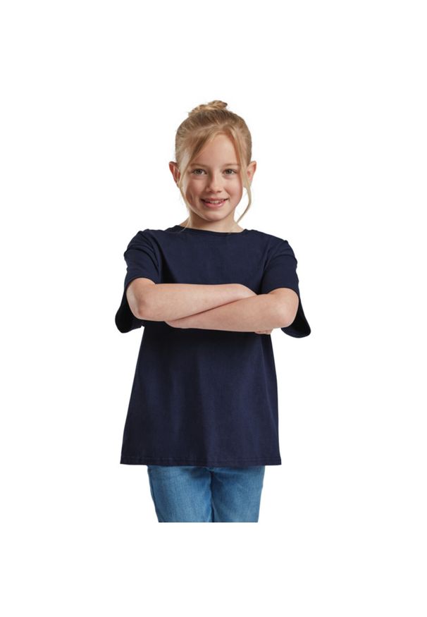 FRUIT OF THE LOOM - Koszulka Dziecięca Valueweight. Kolor: niebieski. Sport: turystyka piesza