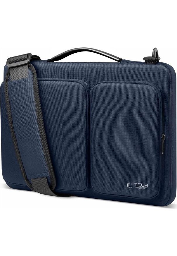 TECH-PROTECT - Torba Tech-Protect Defender Bag Laptop 15-16 granatowy. Kolor: niebieski. Materiał: materiał. Styl: elegancki, casual