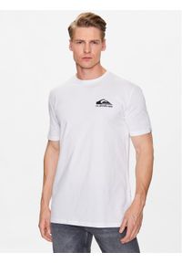 Quiksilver T-Shirt Nice Days EQYZT07217 Biały Regular Fit. Kolor: biały. Materiał: bawełna