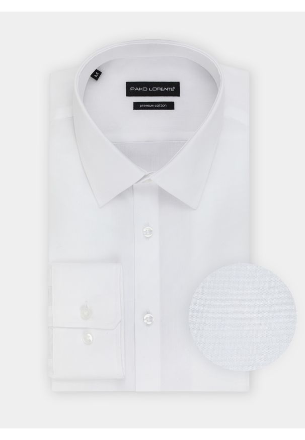 Pako Lorente - PAKO LORENTE – Koszula męska P000B-1X-001-B. Typ kołnierza: kołnierzyk klasyczny. Kolor: czarny. Materiał: bawełna. Długość rękawa: długi rękaw. Długość: długie. Wzór: gładki. Styl: klasyczny, elegancki