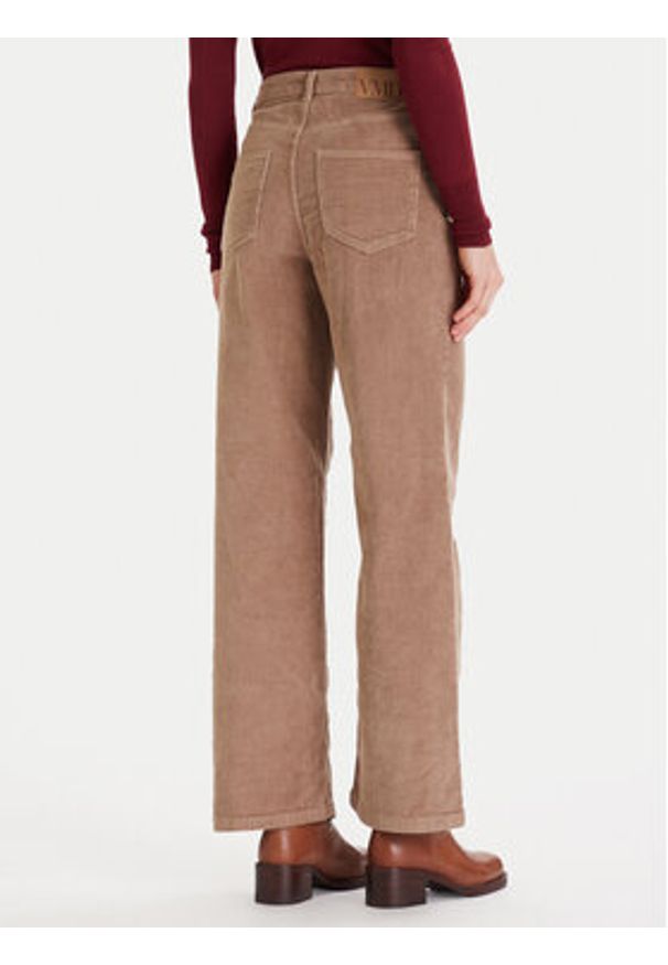 Vero Moda Spodnie materiałowe Tessa 10315350 Beżowy Wide Leg. Kolor: beżowy. Materiał: bawełna