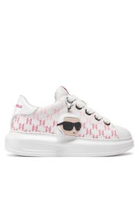 Karl Lagerfeld - KARL LAGERFELD Sneakersy KL62576L Biały. Kolor: biały. Materiał: skóra #1