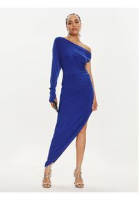 NORMA KAMALI Sukienka koktajlowa KK1243PLC43805 Niebieski Slim Fit. Kolor: niebieski. Materiał: syntetyk. Styl: wizytowy #2