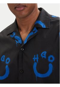 Hugo - HUGO Koszula Eligino 50561691 Czarny Relaxed Fit. Kolor: czarny. Materiał: bawełna #3