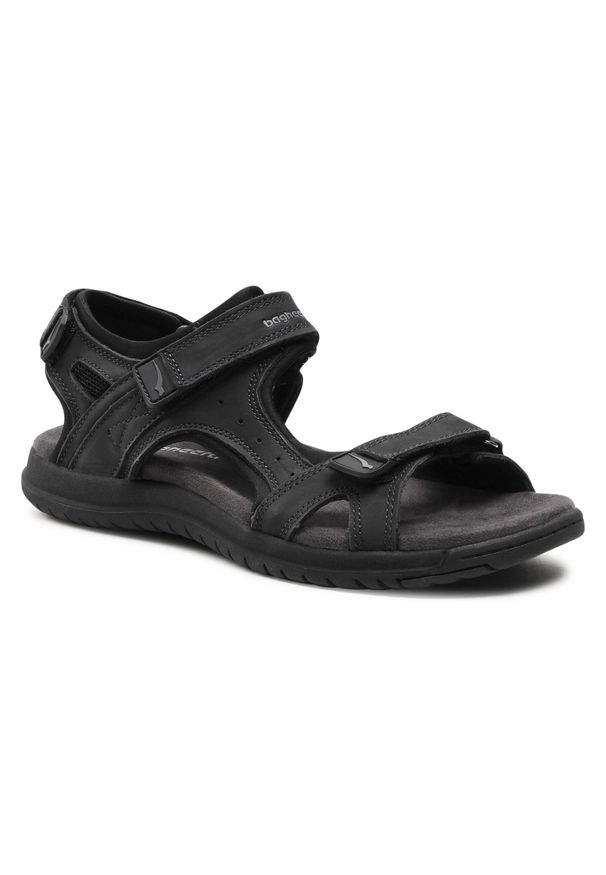 Sandały Bagheera Commander 86456-6 C0102 Black/Dark Grey. Kolor: czarny. Materiał: nubuk, skóra
