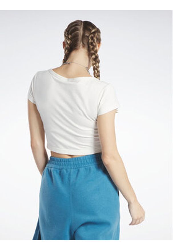 Reebok T-Shirt Reebok Classics Cropped Jersey T-Shirt HS0362 Biały. Kolor: biały. Materiał: bawełna