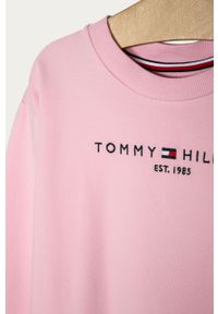 TOMMY HILFIGER - Tommy Hilfiger - Sukienka dziecięca 116-176 cm. Okazja: na co dzień. Kolor: różowy. Materiał: bawełna, materiał, dzianina, elastan, poliester. Wzór: aplikacja. Typ sukienki: proste. Styl: casual. Długość: mini #3