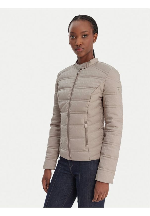 Guess Kurtka przejściowa 180536 Beżowy Classic Fit. Kolor: beżowy. Materiał: syntetyk