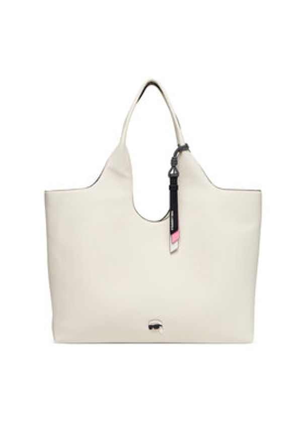 Karl Lagerfeld - KARL LAGERFELD Torebka A3W30096 Biały. Kolor: biały. Materiał: skórzane