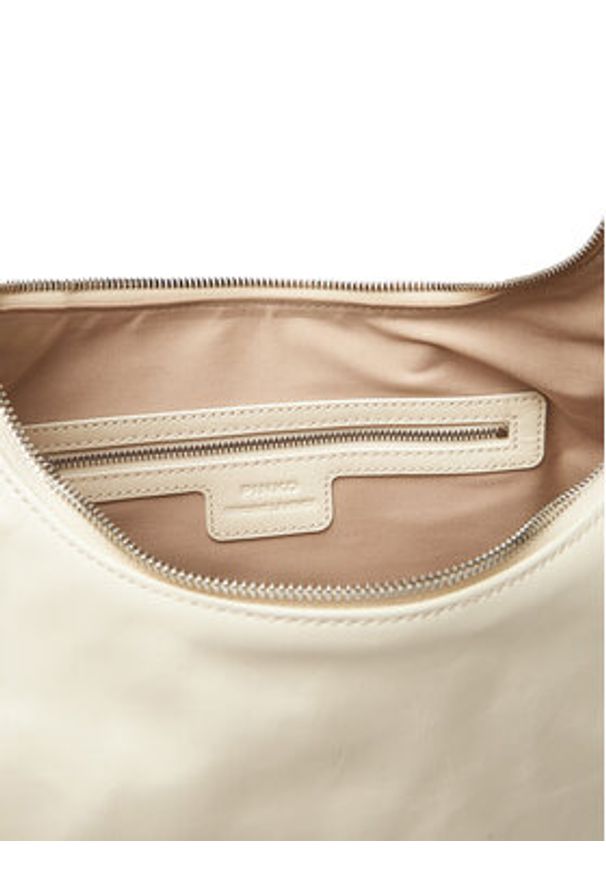 Pinko - PINKO Torebka Slouchy Hobo Big PE 25 PLTT 104295 A26J Écru. Kolor: kremowy. Materiał: skórzane