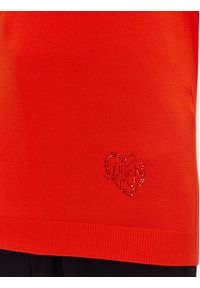 Liu Jo Sweter WF3127 MA18F Pomarańczowy Regular Fit. Kolor: pomarańczowy. Materiał: wiskoza #3