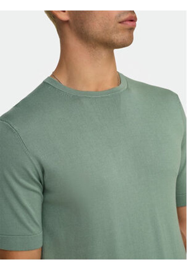 Only & Sons T-Shirt Wyler 22022928 Zielony Regular Fit. Kolor: zielony. Materiał: wiskoza