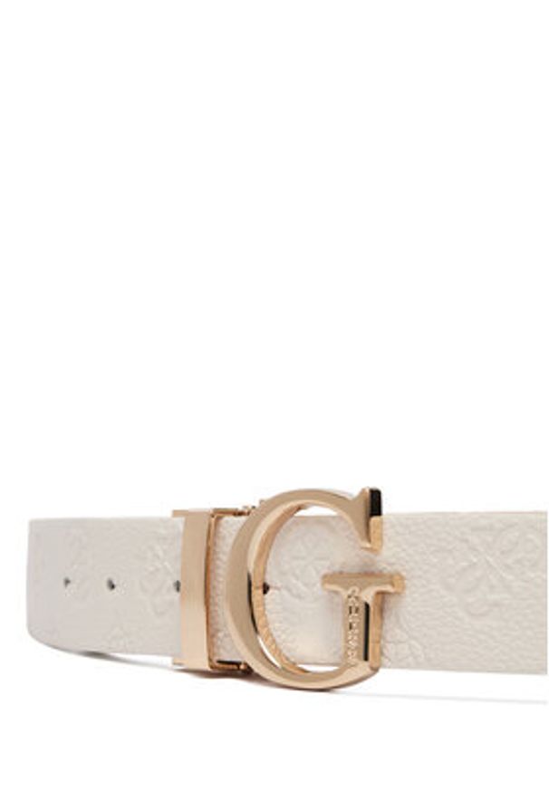 Guess Pasek Damski BW7861 P3430 Beżowy. Kolor: beżowy. Materiał: skóra