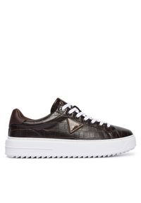 Sneakersy Guess. Kolor: brązowy